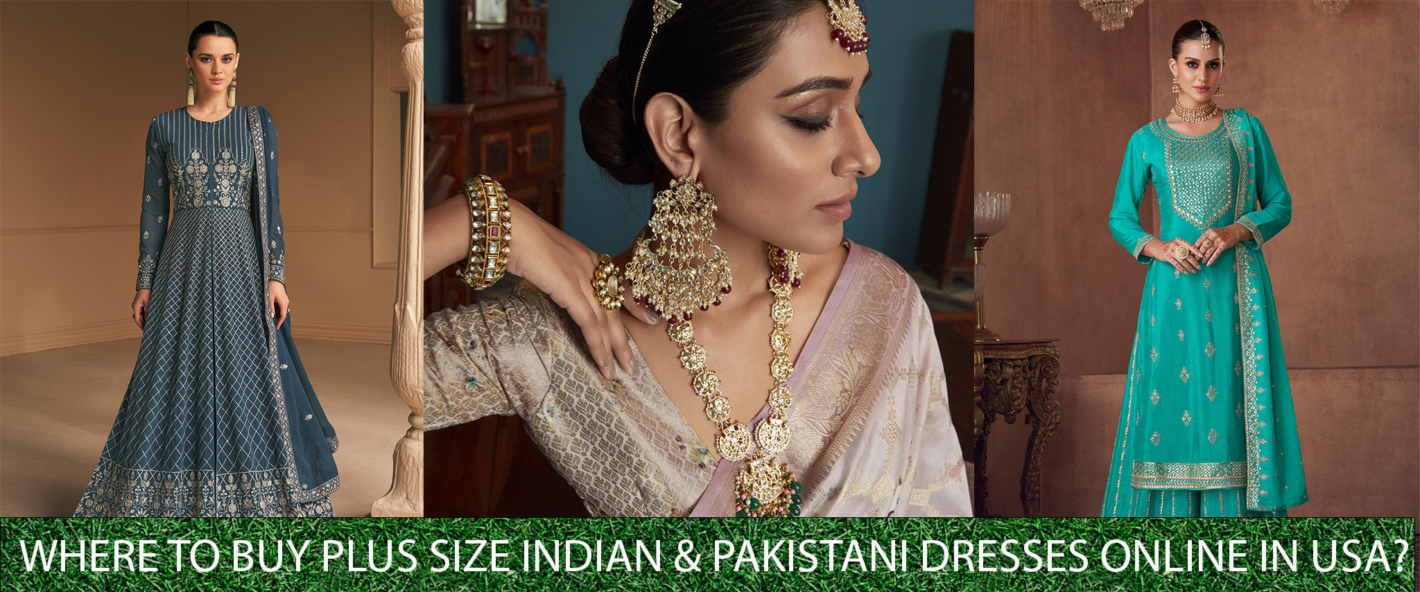 gæld Portal chant Where to Buy Plus Size Indian & Pakistani Dresses Online in the USA? –  Empress Clothing