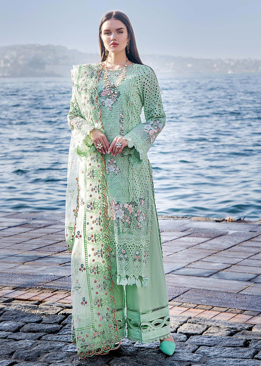 Buy Adan's Libas Embroidered Lawn 2024 by Irha Zia 5555