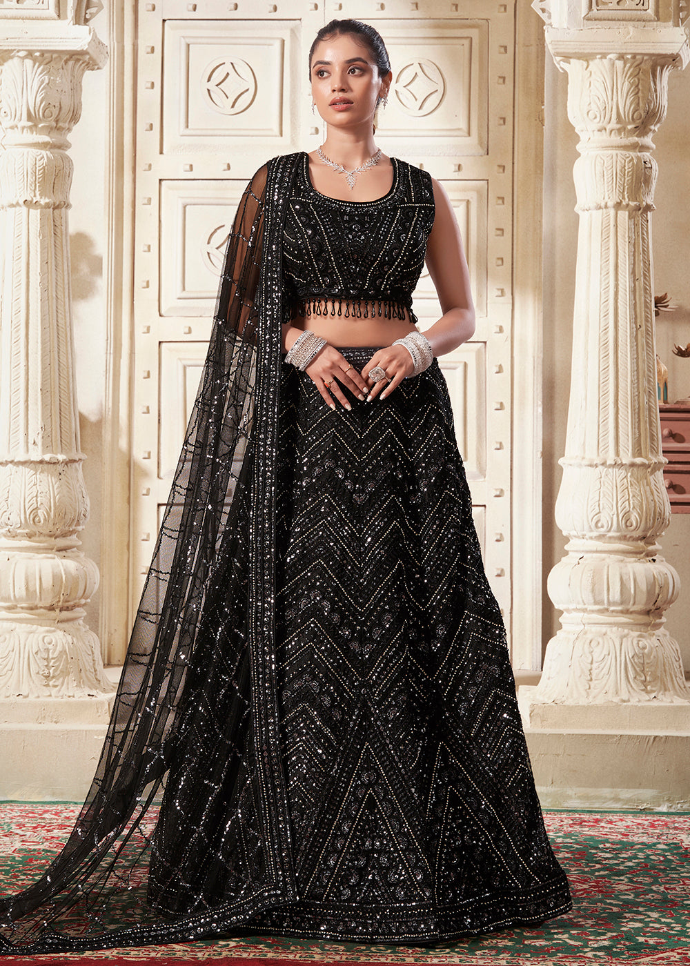 black sequin indian dress Buy Shimmer Black Indian Dresses Online for Women in USA