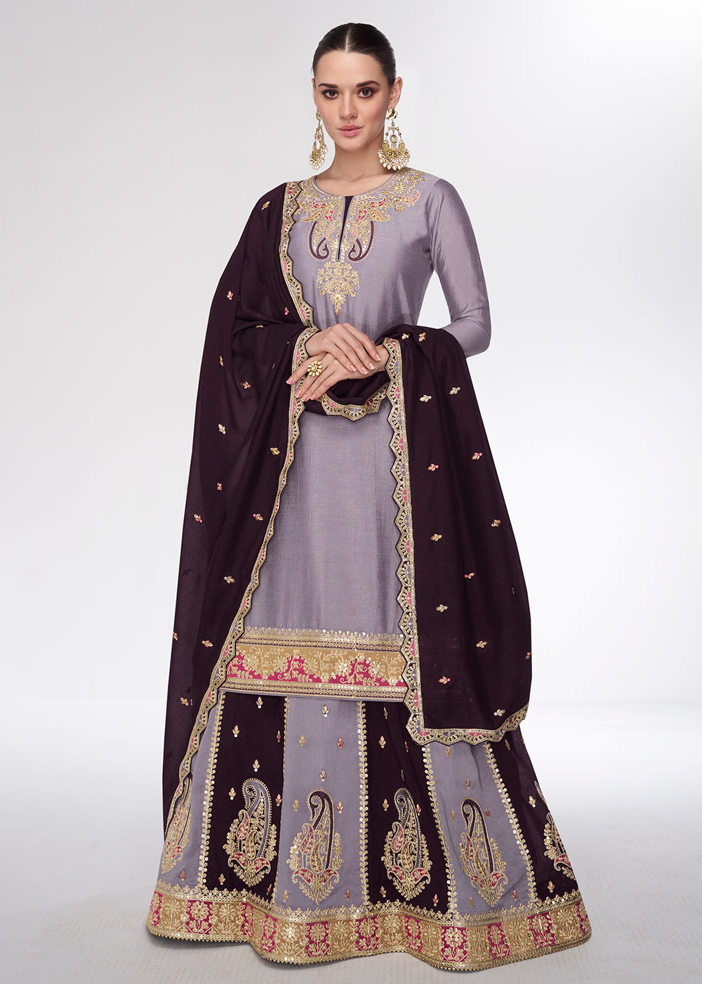 Jacket Style Kurti And Lehenga main image 0