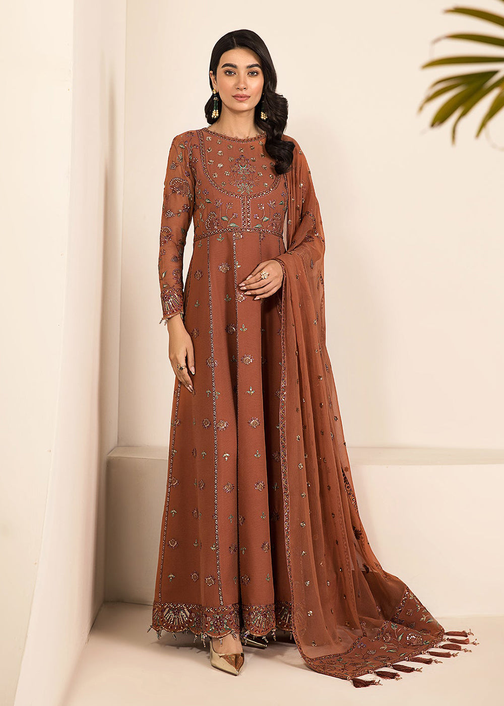 Buy Rust Brown Formal Suit - Alizeh - Lamhay Formals '23 - V15D06 - Arzou Empress Clothing Buy Rust Brown Formal Suit - Alizeh - Lamhay Formals '23 - V15D06 - Arzou Empress Clothing