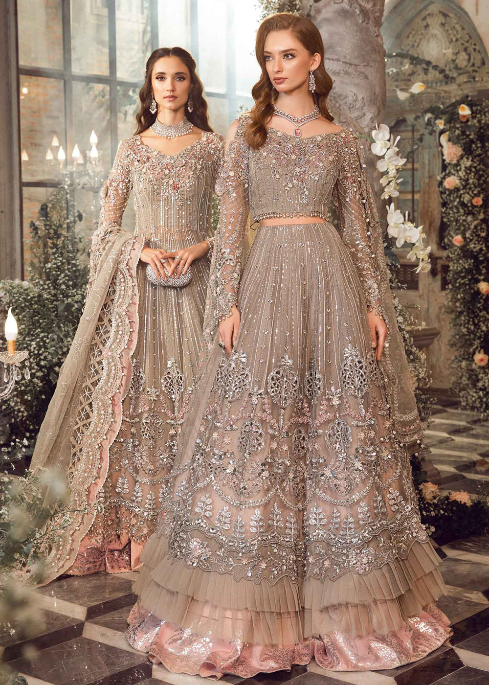 Buy Mbroidered Wedding 2023 by Maria B | Grey BD-2703 | Empress Empress Clothing Buy Mbroidered Wedding 2023 by Maria B | Grey BD-2703 | Empress Empress Clothing