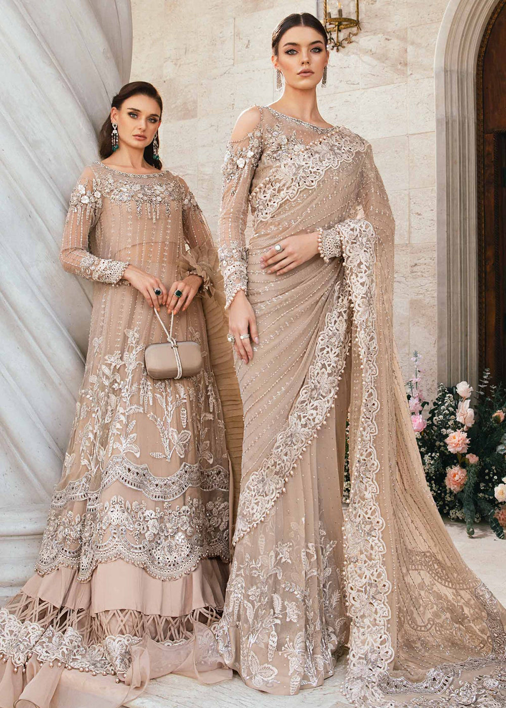 Buy Unstitched Mbroidered Wedding Formals 2024 by Maria B