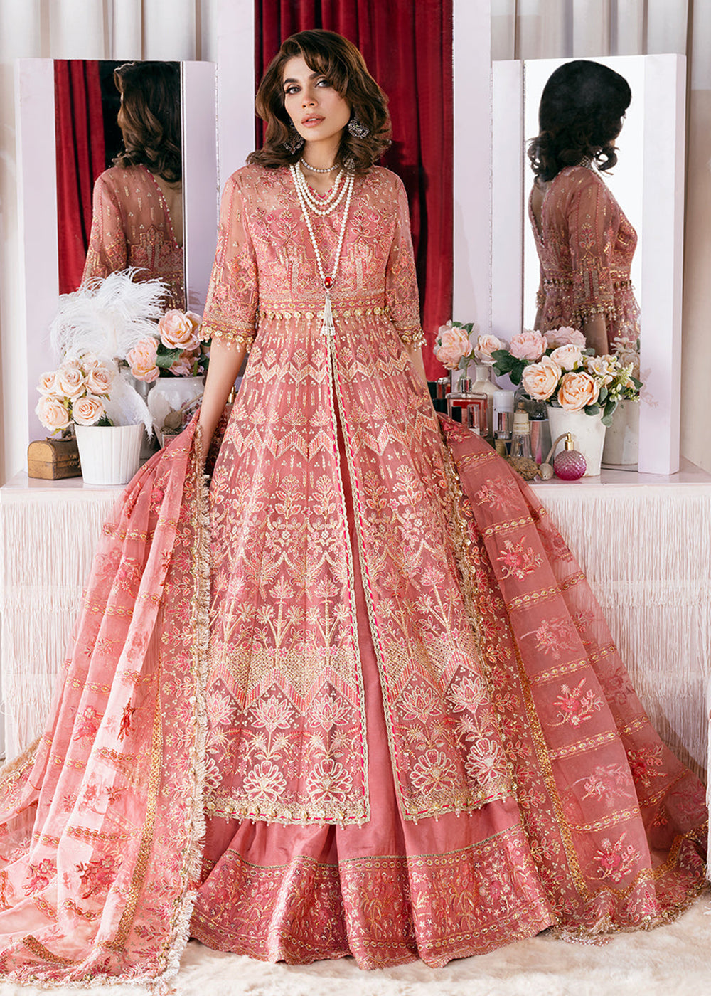 afrozeh pink dress AYZEL BY AFROZEH | ZAR-13R