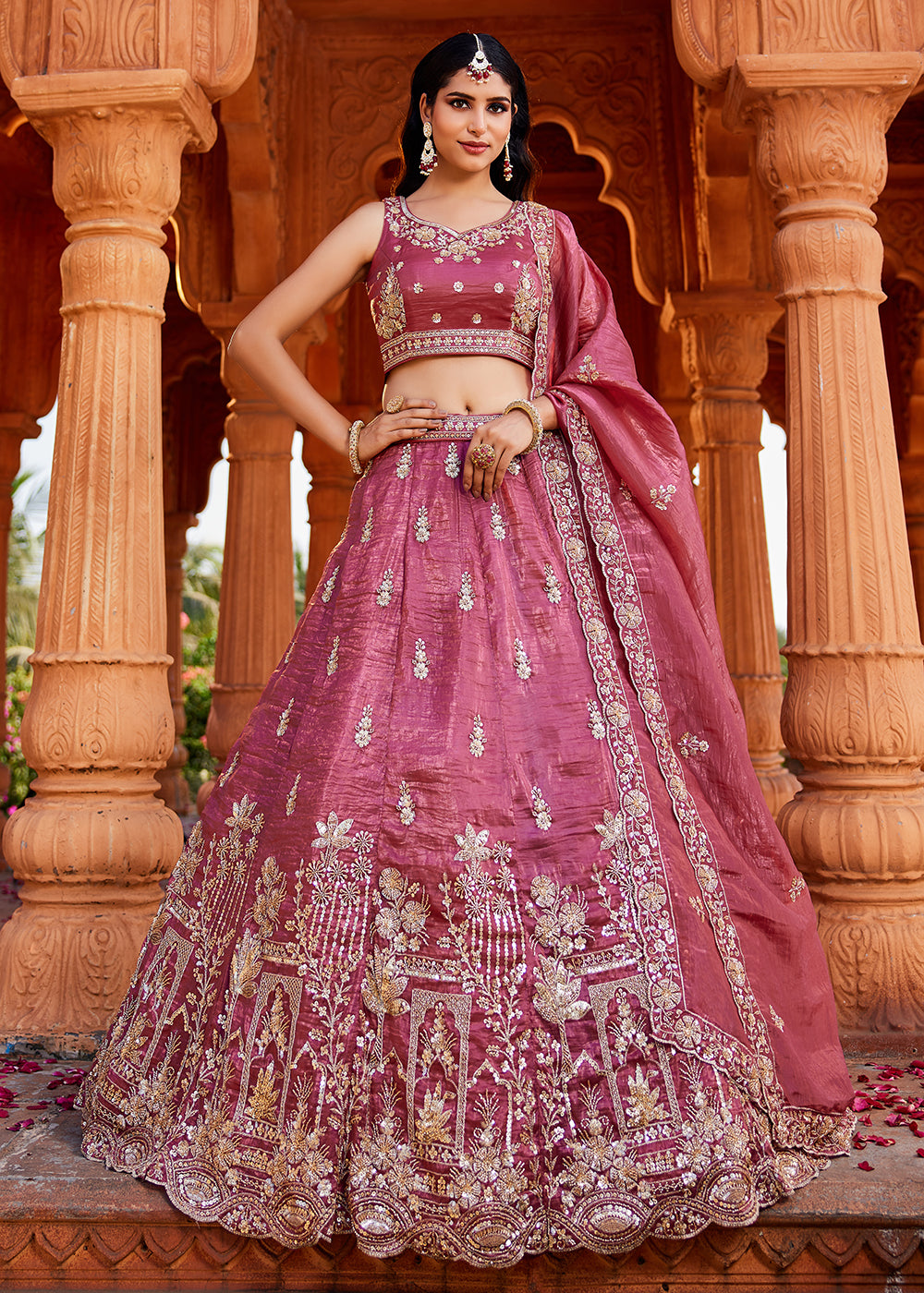Pics Of Pink Lehenga Punjabi Pink Bridal Buy Wedding Lehengas