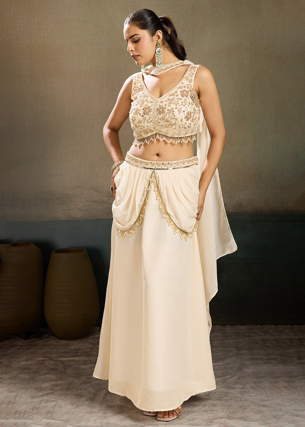 Buy Cocktail Party Indo Western Dress