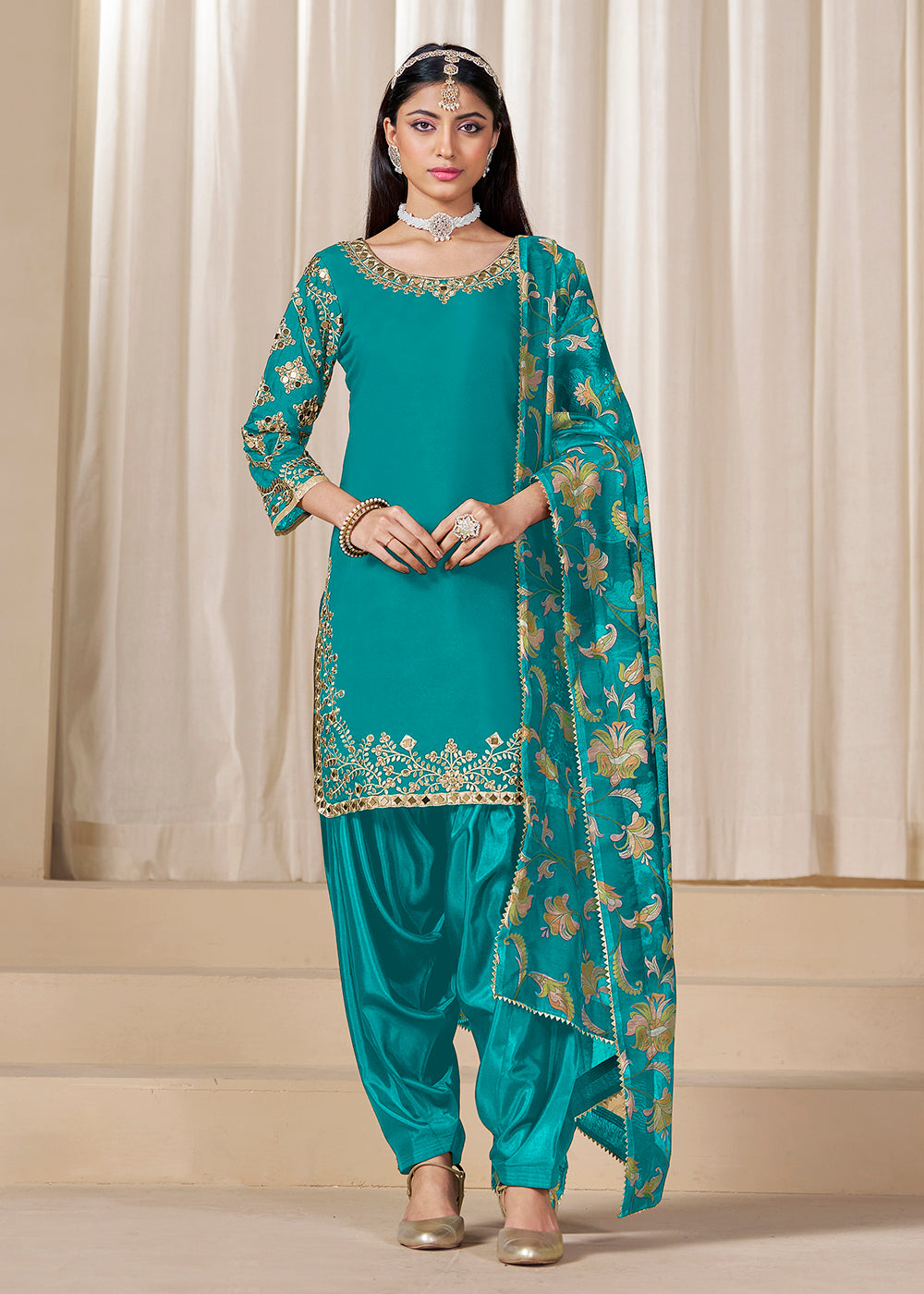 Party Wear Patiala New Fancy Punjabi Salwar Suit Buy Punjabi Suit