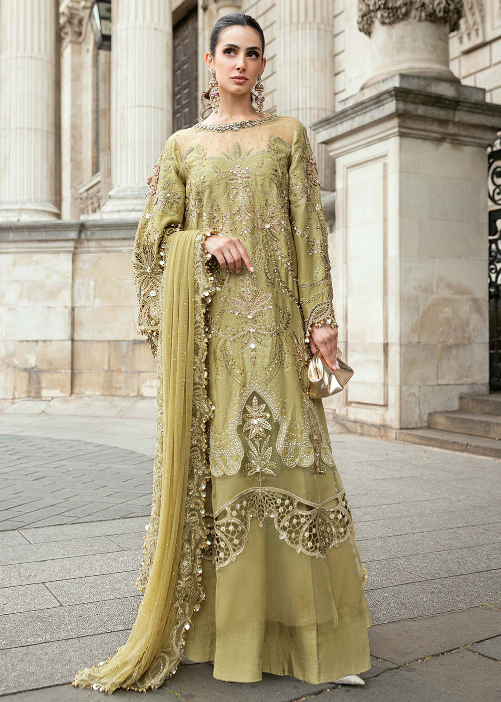 slim fit dress slacks Mbroidered Wedding Formals Edit '24 by Maria B