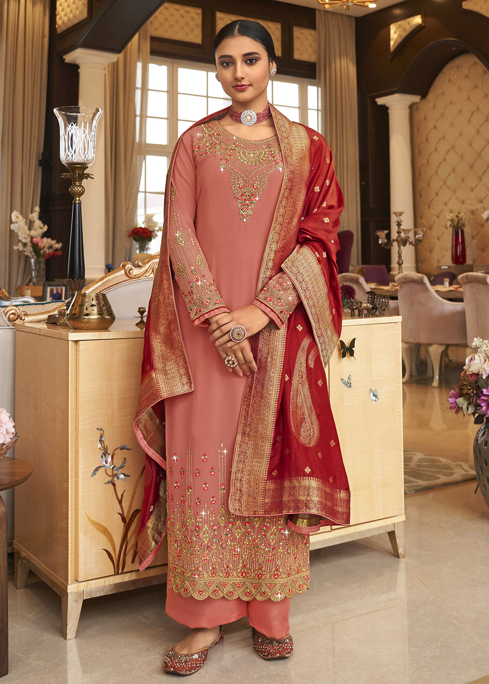 Wedding Salwar Suit Wedding Party Incredible Dusty Pink Salwar