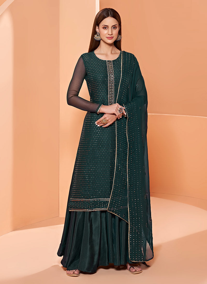 bottle green sharara dress CASSIE MINI DRESS -BLUE FLORAL – Chelsea Avenue