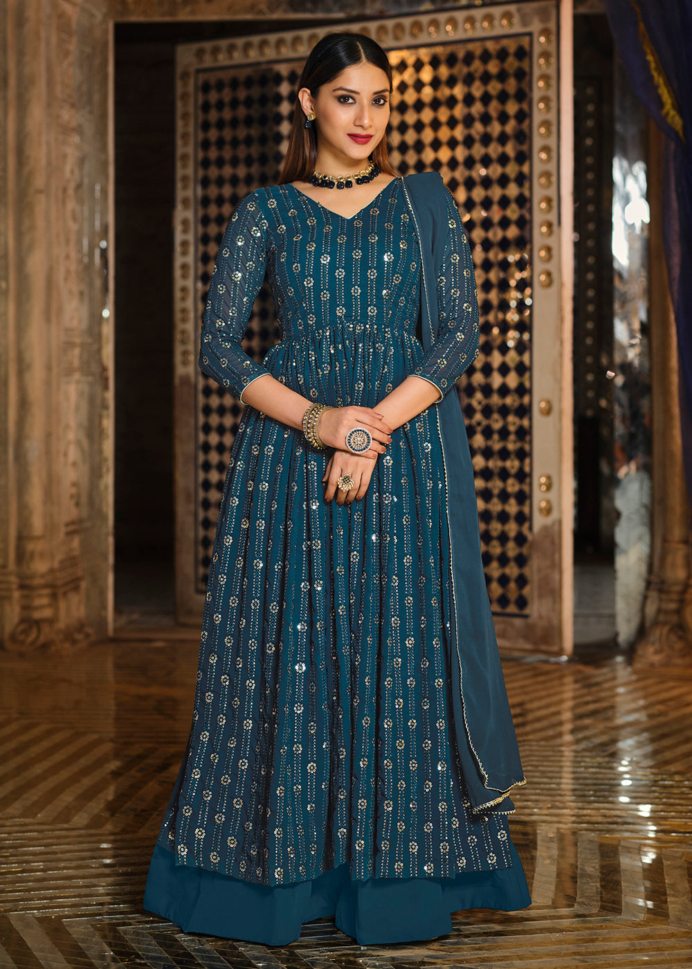 Anarkali lehenga deals online shopping