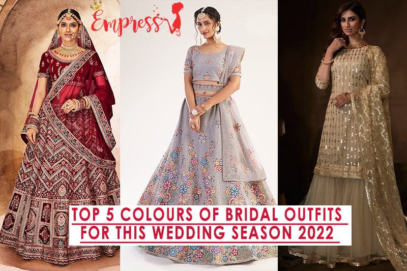 Top 5 Colors Of Bridal Outfits Online