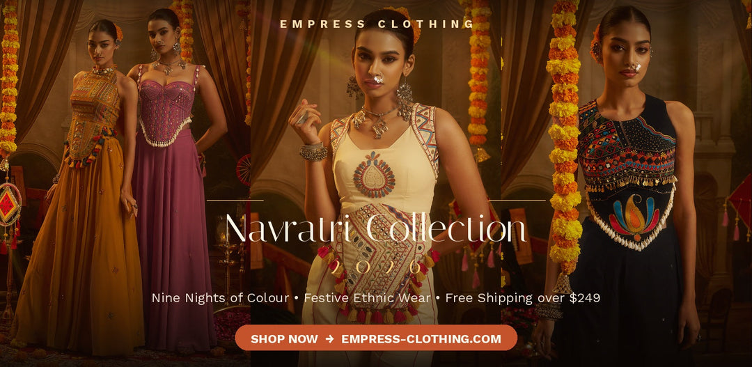 New Navratri Collection 2026: Garba-Ready Chaniya Cholis & Mirror-Work Lehengas at Empress Clothing
