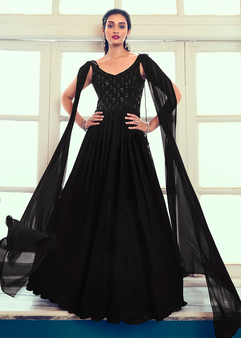 Shop Latest Designer Floor Length Gown Online in USA, UK, Canada & Worldwide at Empress Clothing. Indian Wedding Gown Online