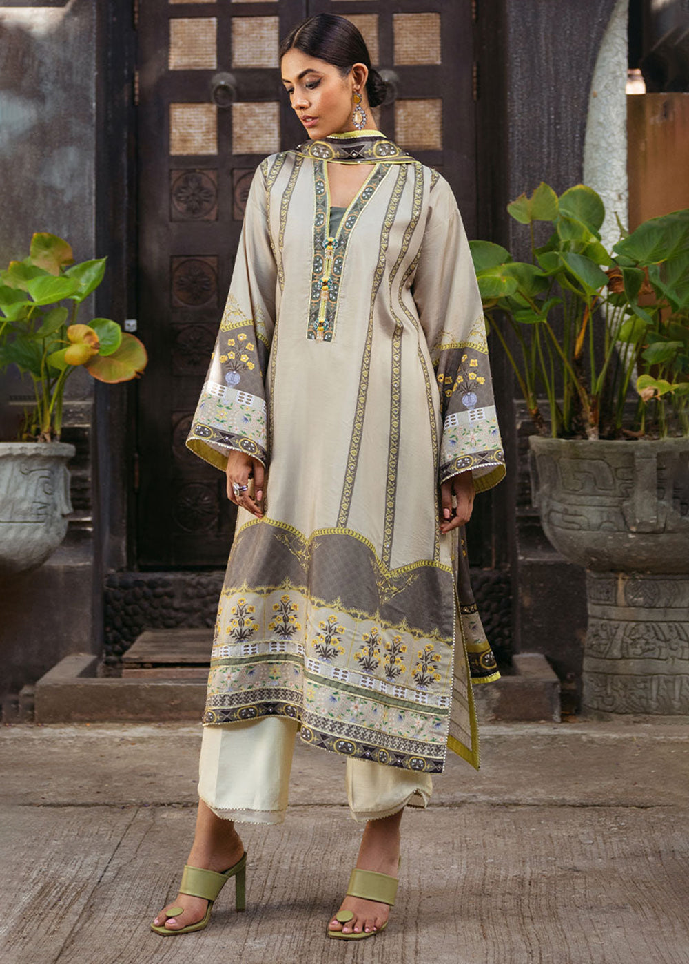 Buy Now Nirvana Unstitched Silk Edit '24 by Mushq | Chestnut Online at Empress Online in USA, UK, Canada & Worldwide at Empress Clothing.