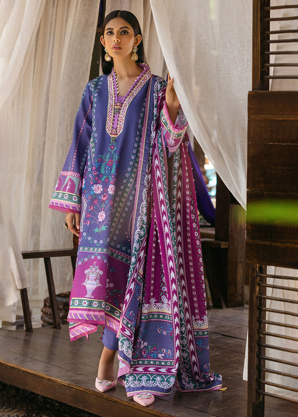 Buy Now Nirvana Unstitched Silk Edit '24 by Mushq | Indigo Online at Empress Online in USA, UK, Canada & Worldwide at Empress Clothing. 