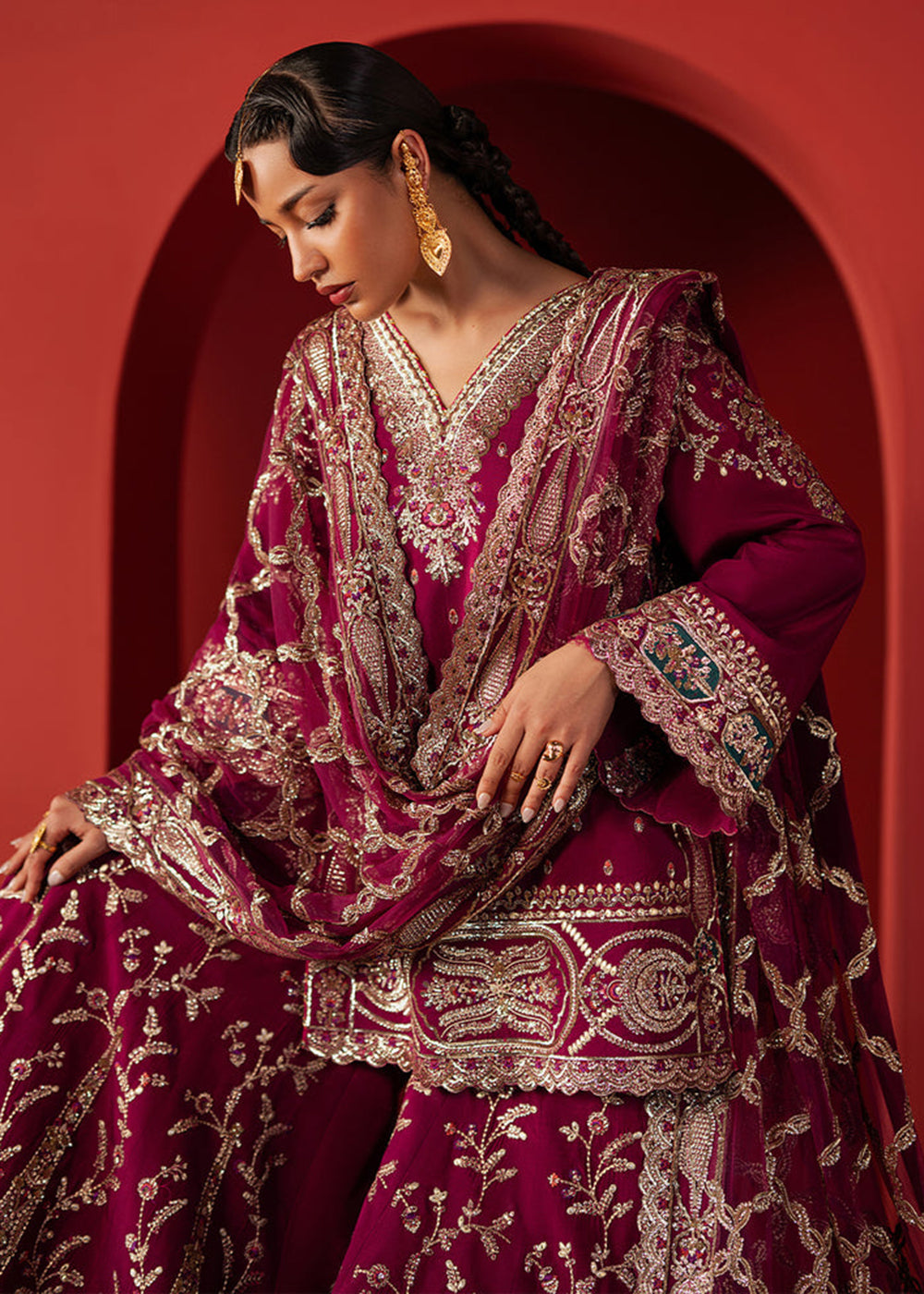 Buy Now Divani The Silk Wedding Edit '25 by Afrozeh | Shamal Online in USA, UK, Canada, France, Italy, Germany, Greece, Sweden, UAE & Worldwide at Empress.