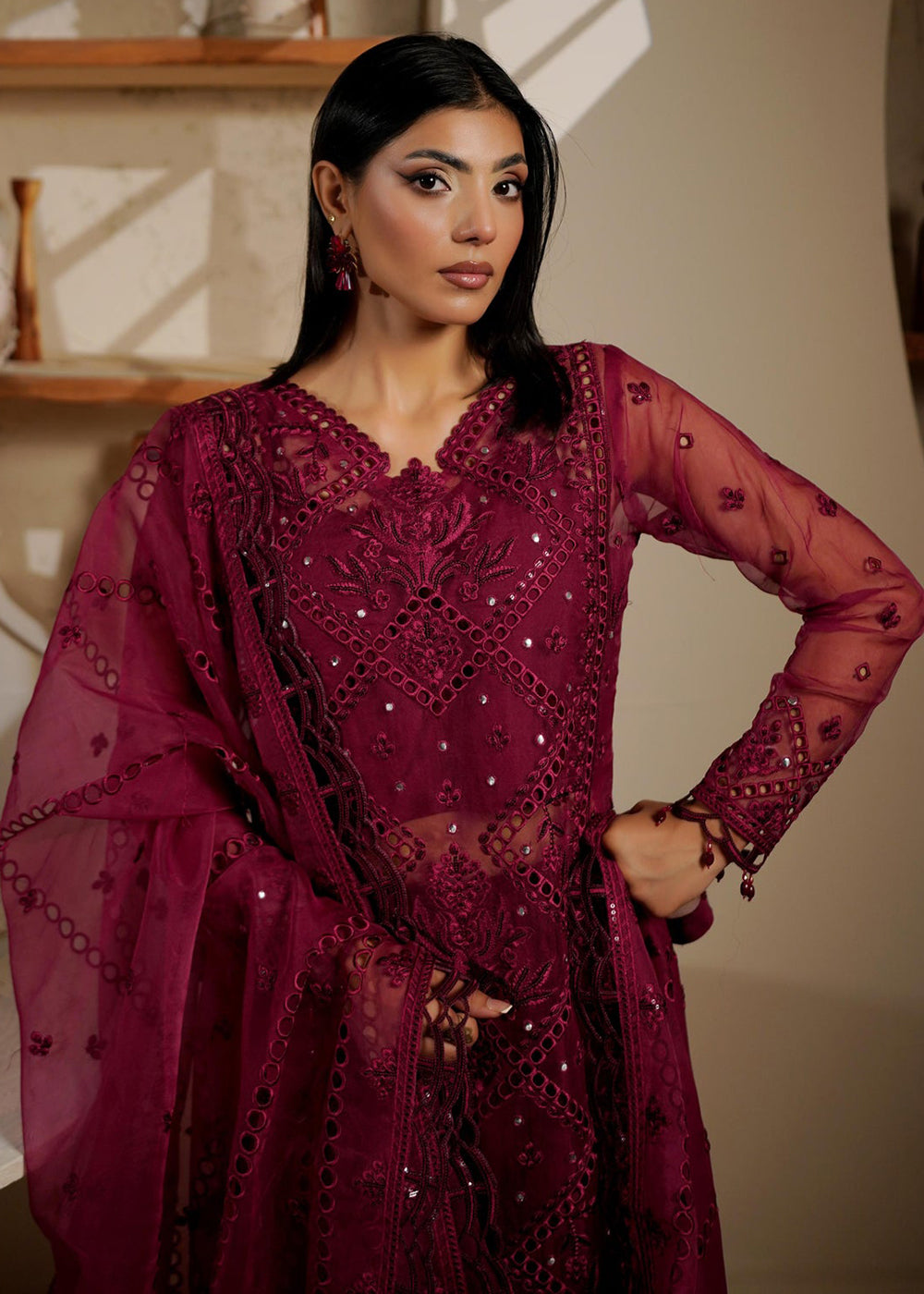 Buy Now Noir Luxe Formals '25 by Maryam's | IRELEEN - 1401 Online in USA, UK, Canada, Greece, Germany, Ireland, Italy, Greece, Sweden & Worldwide at Empress.