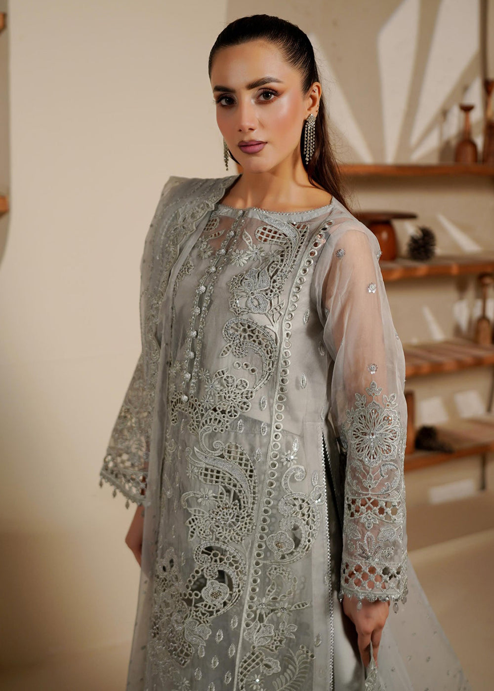 Buy Now Noir Luxe Formals '25 by Maryam's | SHELINA - 1402 Online in USA, UK, Canada, Greece, Germany, Ireland, Italy, Greece, Sweden & Worldwide at Empress.