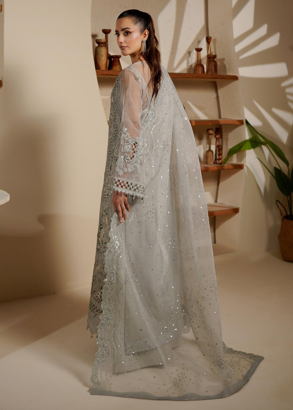 Buy Now Noir Luxe Formals '25 by Maryam's | SHELINA - 1402 Online in USA, UK, Canada, Greece, Germany, Ireland, Italy, Greece, Sweden & Worldwide at Empress.