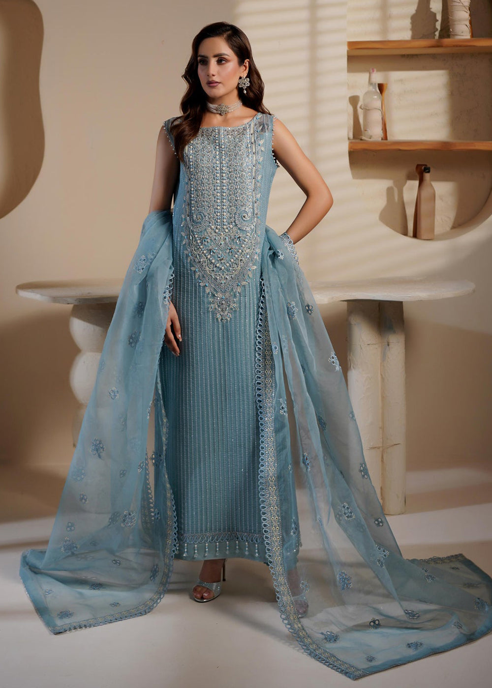 Buy Now Noir Luxe Formals '25 by Maryam's | LATISSA - 1405 Online in USA, UK, Canada, Greece, Germany, Ireland, Italy, Greece, Sweden & Worldwide at Empress.