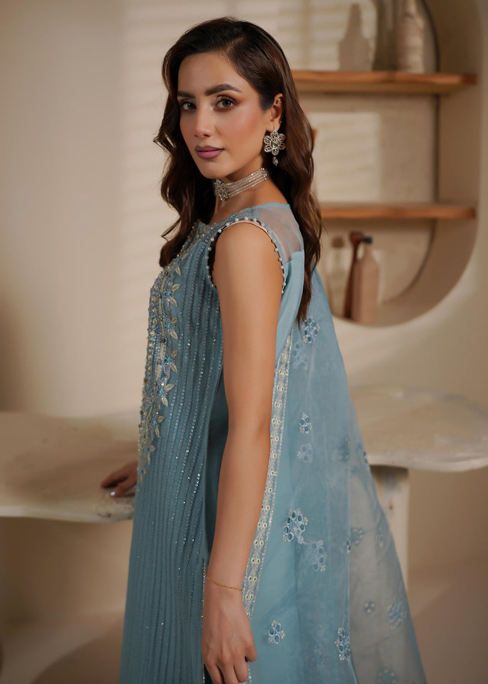 Buy Now Noir Luxe Formals '25 by Maryam's | LATISSA - 1405 Online in USA, UK, Canada, Greece, Germany, Ireland, Italy, Greece, Sweden & Worldwide at Empress.