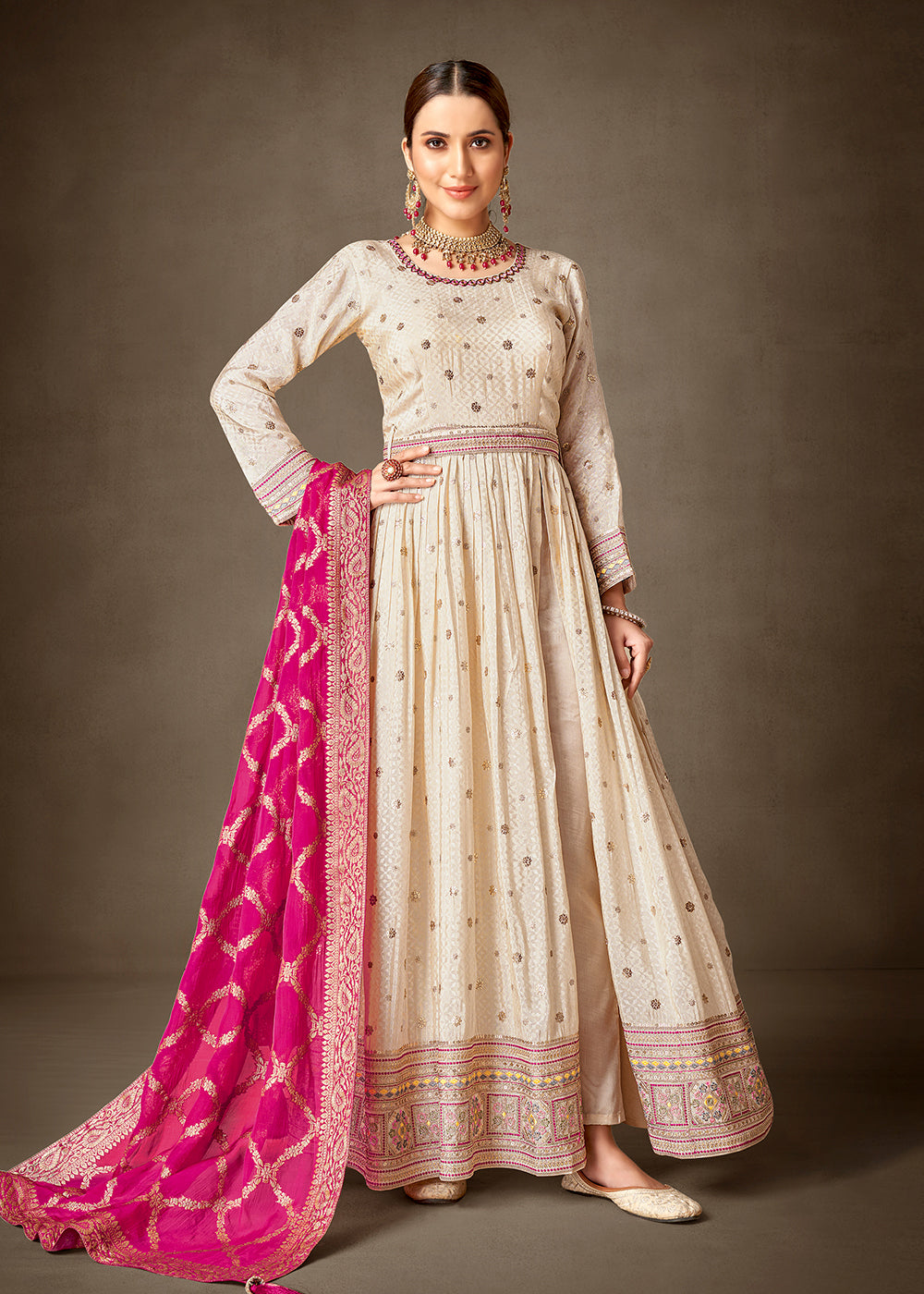 cream pink dress Luxury Pink Cream Evening Dress Formal Party Gowns SS712 Pink / 20