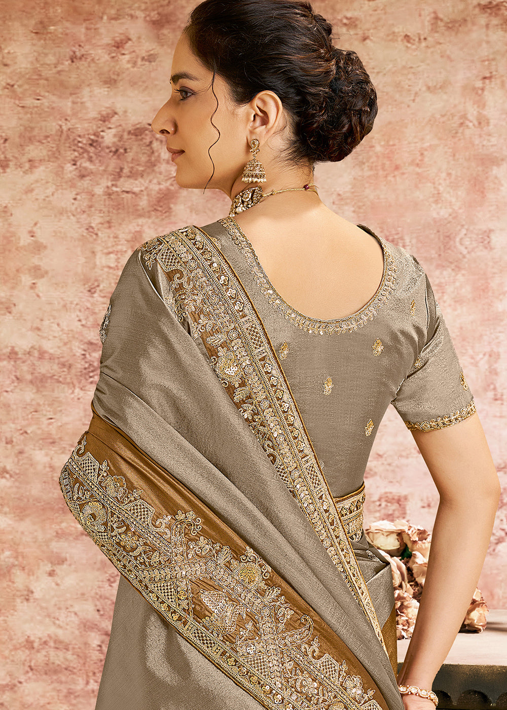 Buy Now Designer Yellow Embroidered Wedding Style Saree Online in USA, UK, Canada, France, Germany, Denmark, Sweden, Italy, Spain, UAE &amp; Worldwide at Empress.