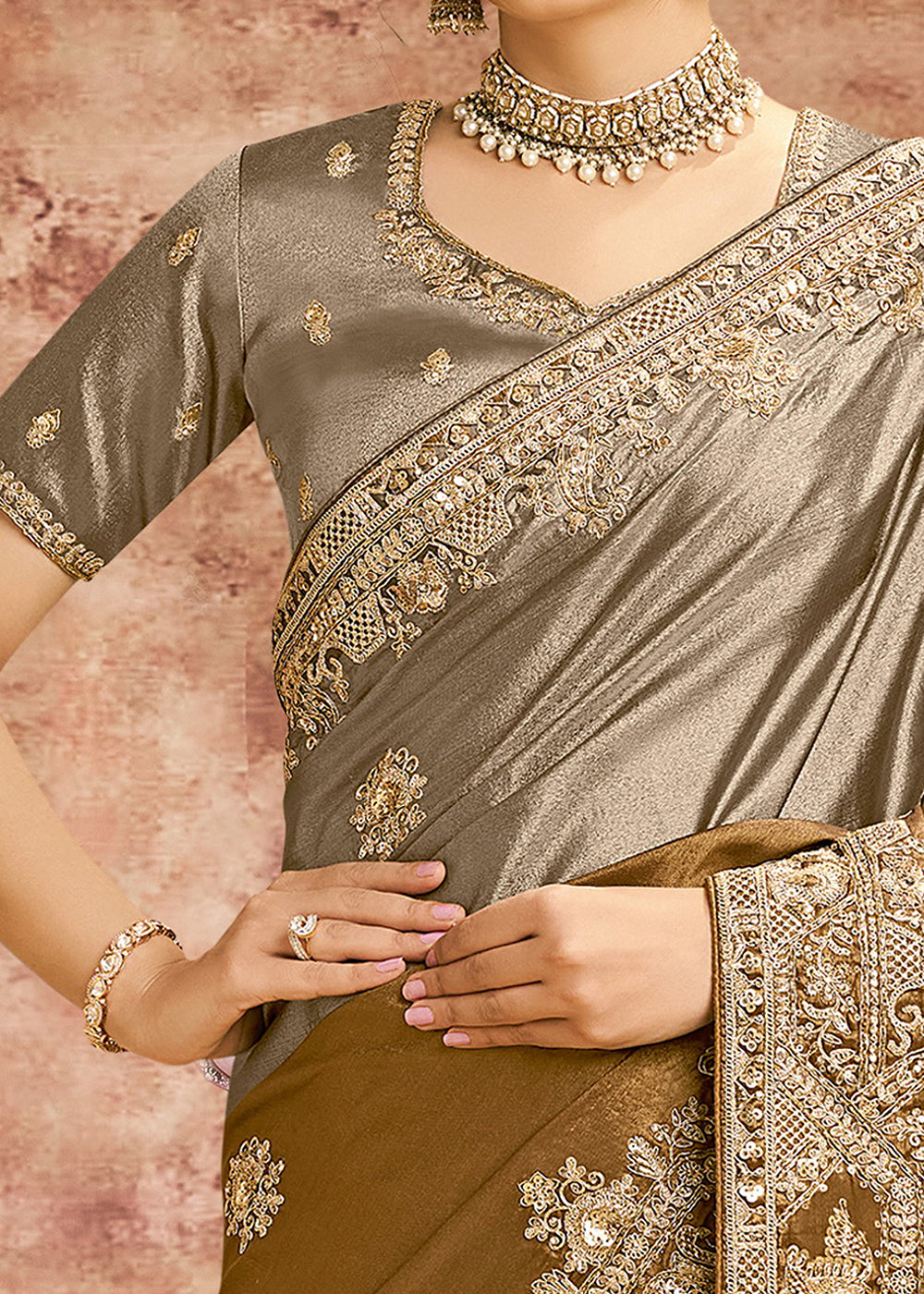 Buy Now Designer Yellow Embroidered Wedding Style Saree Online in USA, UK, Canada, France, Germany, Denmark, Sweden, Italy, Spain, UAE &amp; Worldwide at Empress.