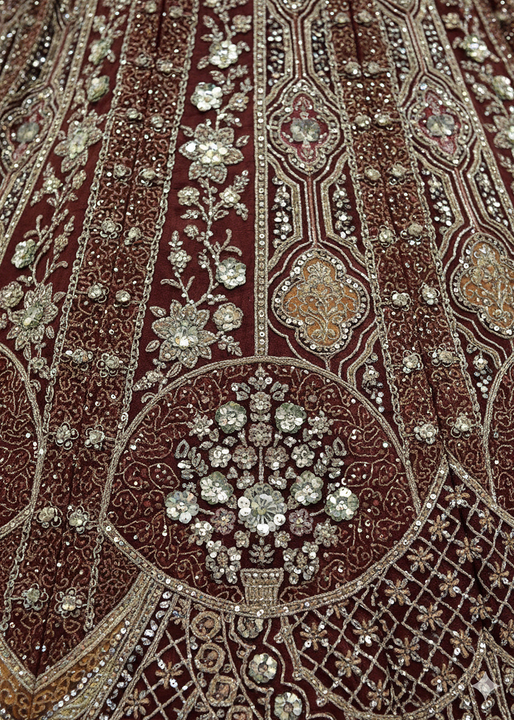 Buy Now Chocolate Brown Organza Embroidered Designer Lehenga Online in US, UK, Canada, France, Germany, Sweden, Greece, Denmark, Spain & Worldwide at Empress.