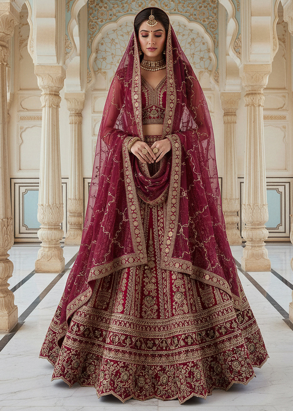 Buy Now Premium Silk Designer Pink Bridal Lehenga Online in US, UK, Canada, France, Germany, Sweden, Greece, Denmark, Spain, Africa, UAE & Worldwide at Empress.