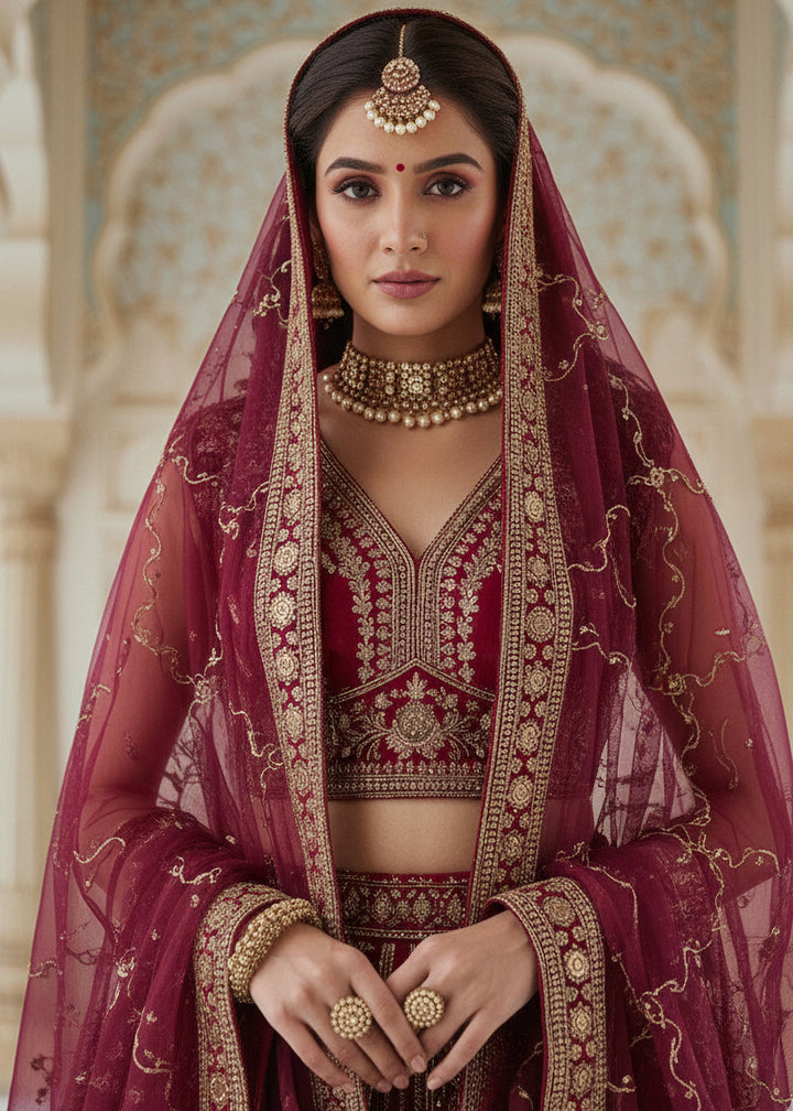 Buy Now Premium Silk Designer Pink Bridal Lehenga Online in US, UK, Canada, France, Germany, Sweden, Greece, Denmark, Spain, Africa, UAE & Worldwide at Empress.