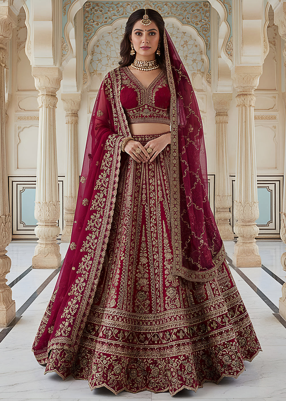 Buy Now Premium Silk Designer Pink Bridal Lehenga Online in US, UK, Canada, France, Germany, Sweden, Greece, Denmark, Spain, Africa, UAE & Worldwide at Empress.