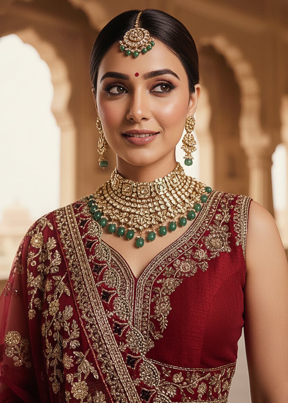 Buy Now Premium Silk Designer Red Bridal Lehenga Online in US, UK, Canada, France, Germany, Sweden, Greece, Denmark, Spain, Africa, UAE & Worldwide at Empress.