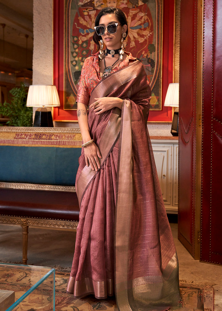 Buy Now Pink Moss Chiffon Party Style Designer Saree Online in Canada, UK, France, Germany, UAE, USA & Worldwide at Empress Clothing. 