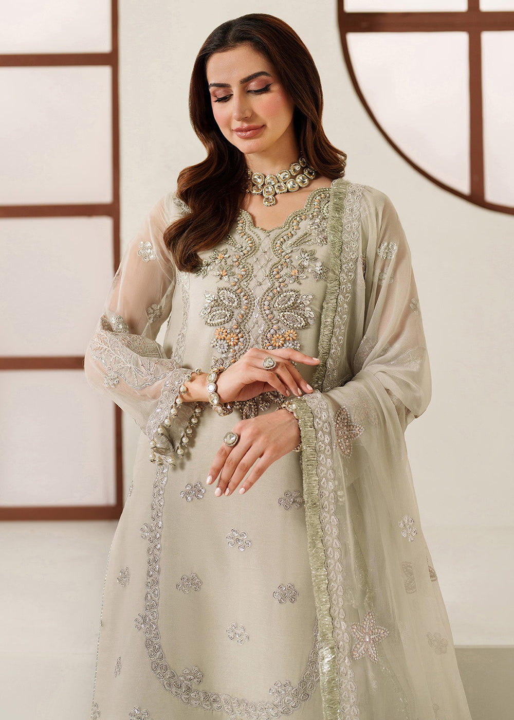 Buy Now Reena Handwork Luxury Chiffon '25 by Alizeh | AF-4049 Nashmia Online in USA, UK, Canada, France, Italy, Germany, Greece, Ireland & Worldwide at Empress.
