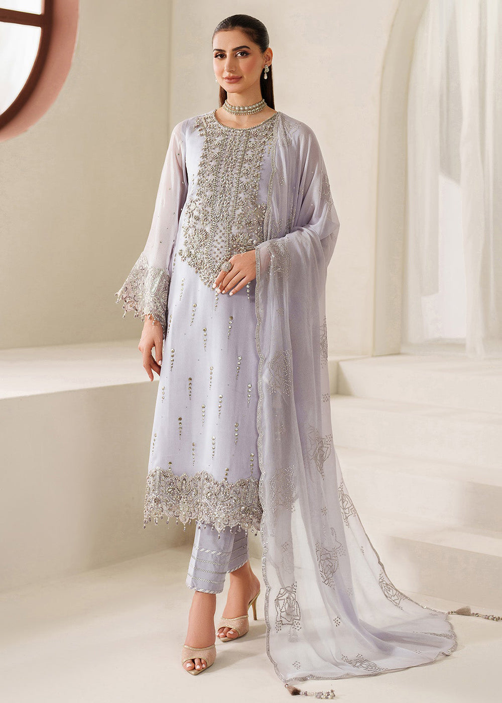 Buy Now Reena Handwork Luxury Chiffon '25 by Alizeh | AF-4050 Feeha Online in USA, UK, Canada, France, Italy, Germany, Greece, Ireland & Worldwide at Empress.