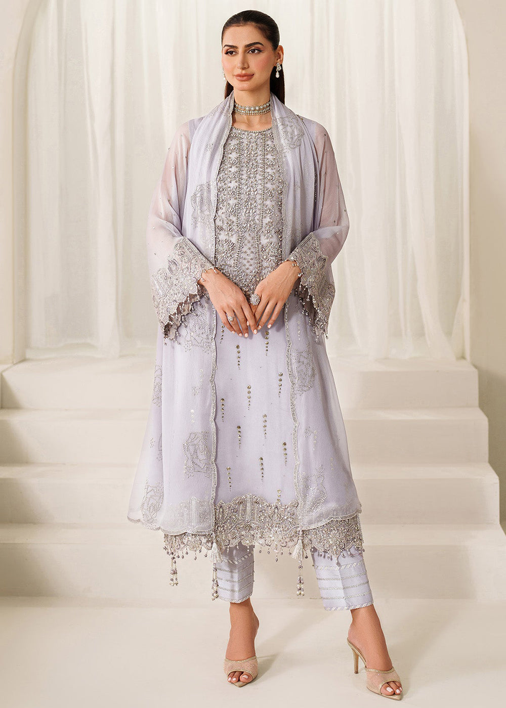 Buy Now Reena Handwork Luxury Chiffon '25 by Alizeh | AF-4050 Feeha Online in USA, UK, Canada, France, Italy, Germany, Greece, Ireland & Worldwide at Empress.