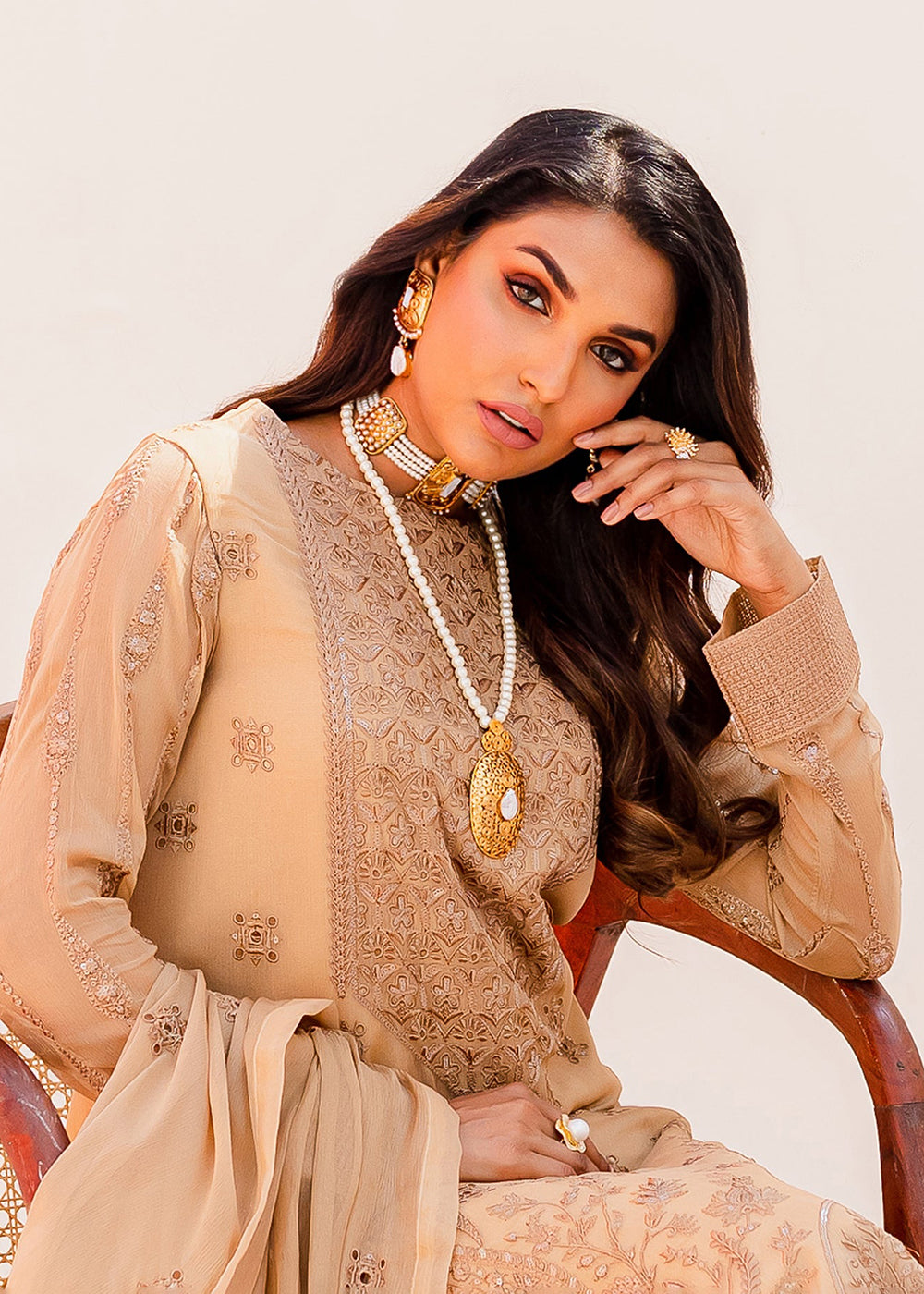 Buy Now Sejal Luxury Formals 2023 by Maryum & Maria | DESERT DUST (QS23-501) Online in USA, UK, Canada & Worldwide at Empress Clothing.