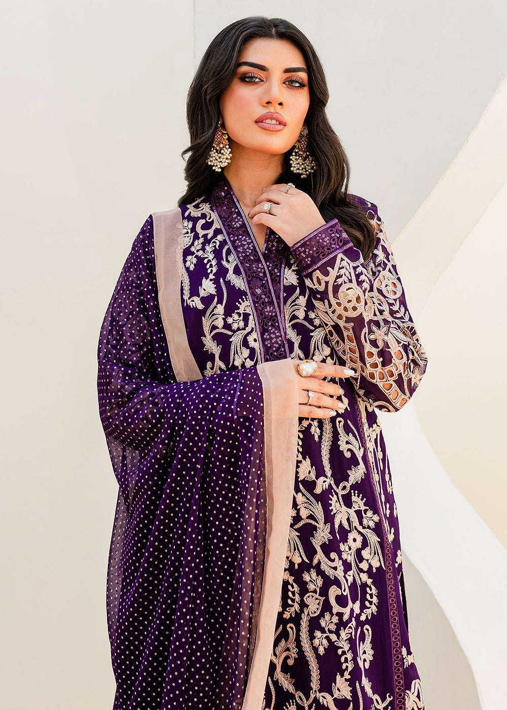 Buy Now Sejal Luxury Formals 2023 by Maryum & Maria | PURPLE MAGIC (QS23-502) Online in USA, UK, Canada & Worldwide at Empress Clothing.