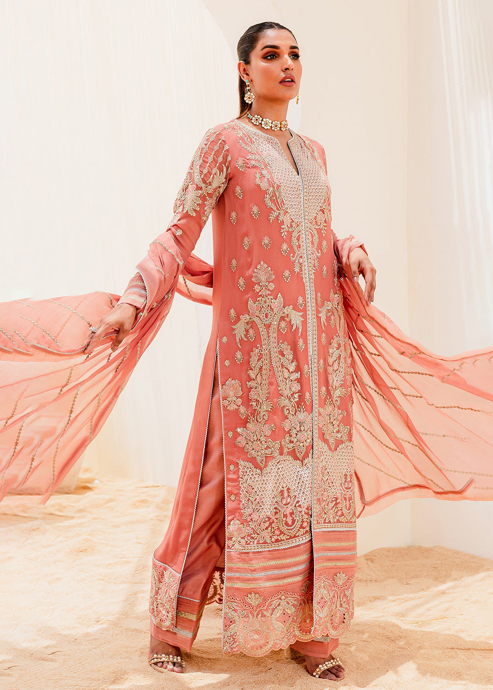 Buy Now Sejal Luxury Formals 2023 by Maryum & Maria | BLUSH (QS23-509) Online in USA, UK, Canada & Worldwide at Empress Clothing. 