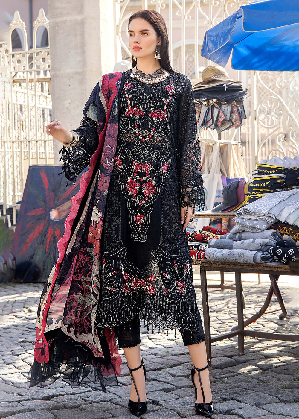 Buy Now Adan's Libas Embroidered Lawn 2024 by Irha Zia | 5551 Online at Empress Online in USA, UK, Canada & Worldwide at Empress Clothing. 
