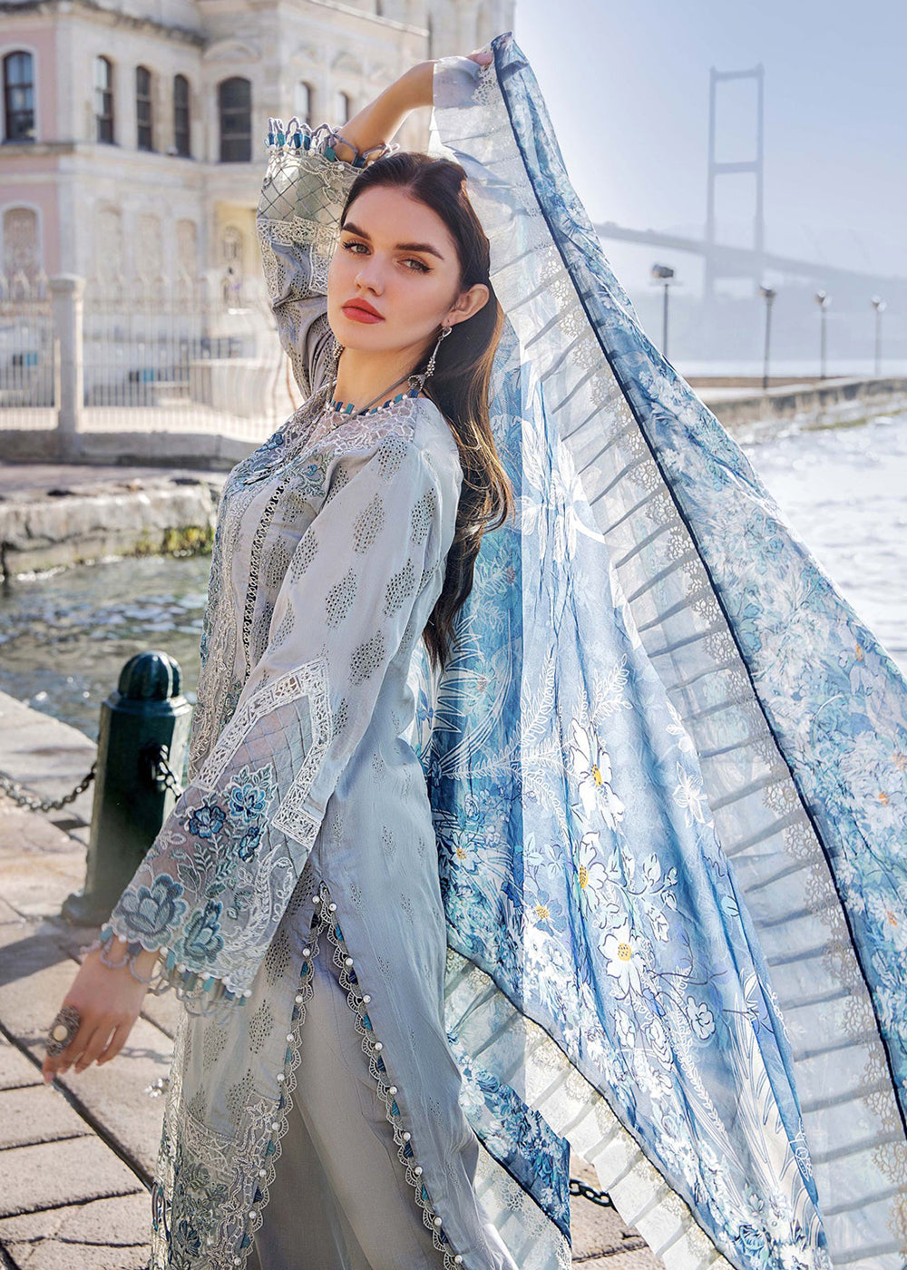 Buy Now Adan's Libas Embroidered Lawn 2024 by Irha Zia | 5554 Online at Empress Online in USA, UK, Canada & Worldwide at Empress Clothing. 