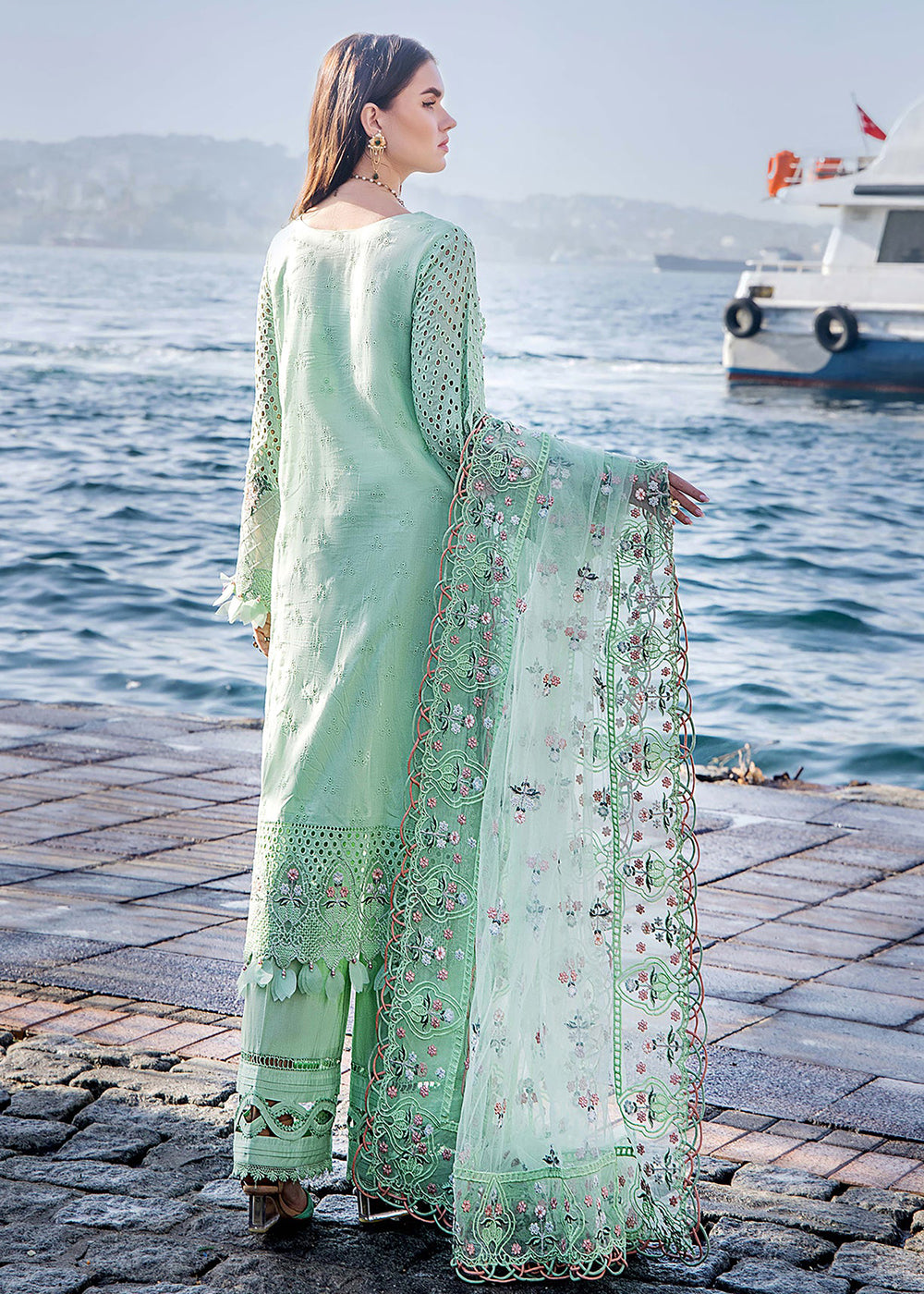 Buy Now Adan's Libas Embroidered Lawn 2024 by Irha Zia | 5555 Online at Empress Online in USA, UK, Canada & Worldwide at Empress Clothing.