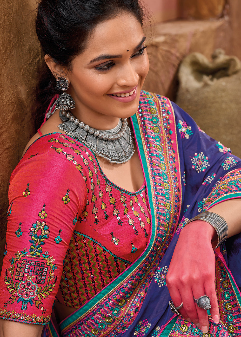 Mn Sarees Presents Kachhi Work Vol-2 5901-5905 Designer Indian Royal Party  Wedding Wear Saree At Wholesale Price 2574