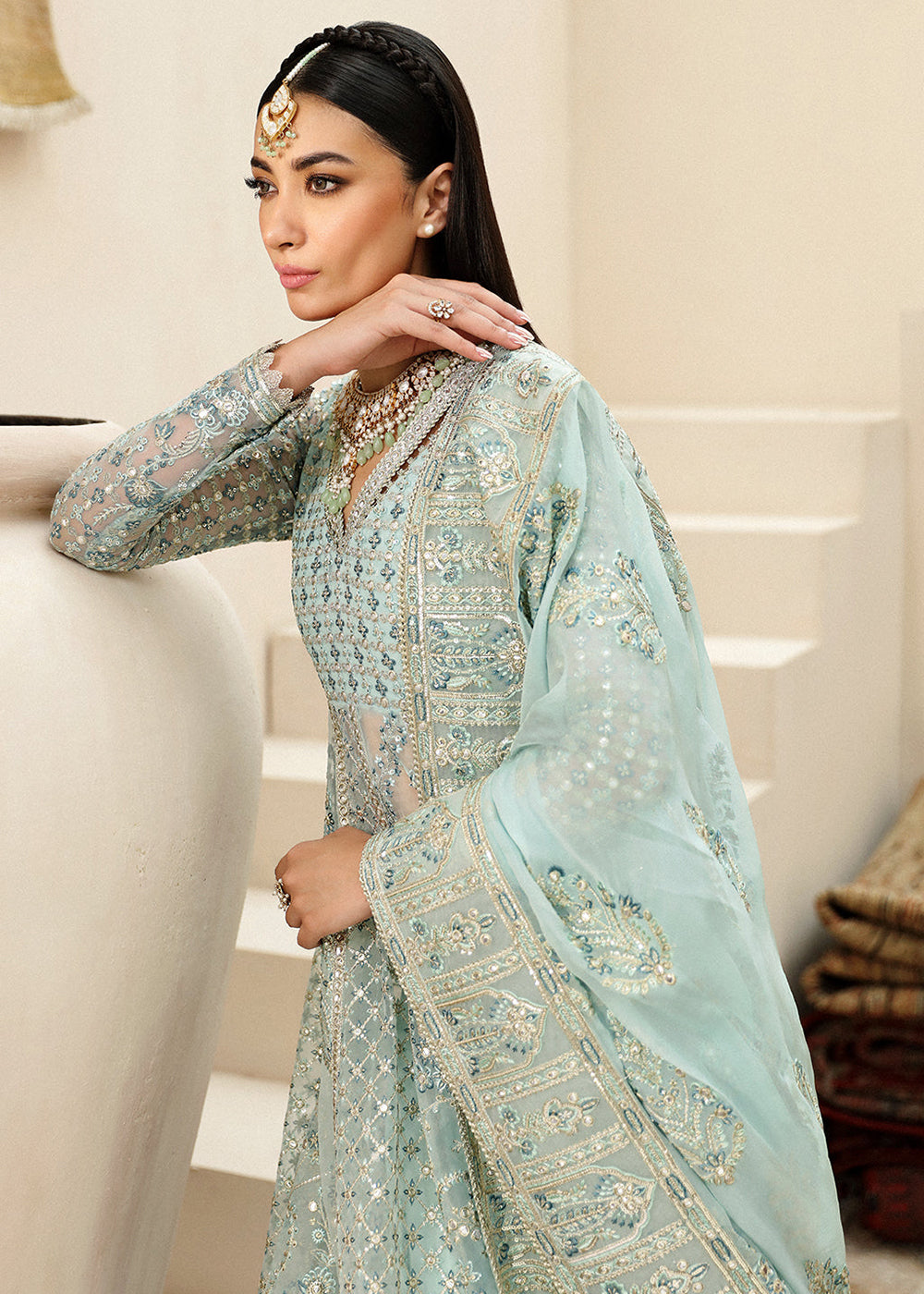 Buy Now Shehnai Wedding Formals '24 by Afrozeh | Tazmeen Online at Empress Online in USA, UK, France, UAE, Canada & Worldwide at Empress Clothing.