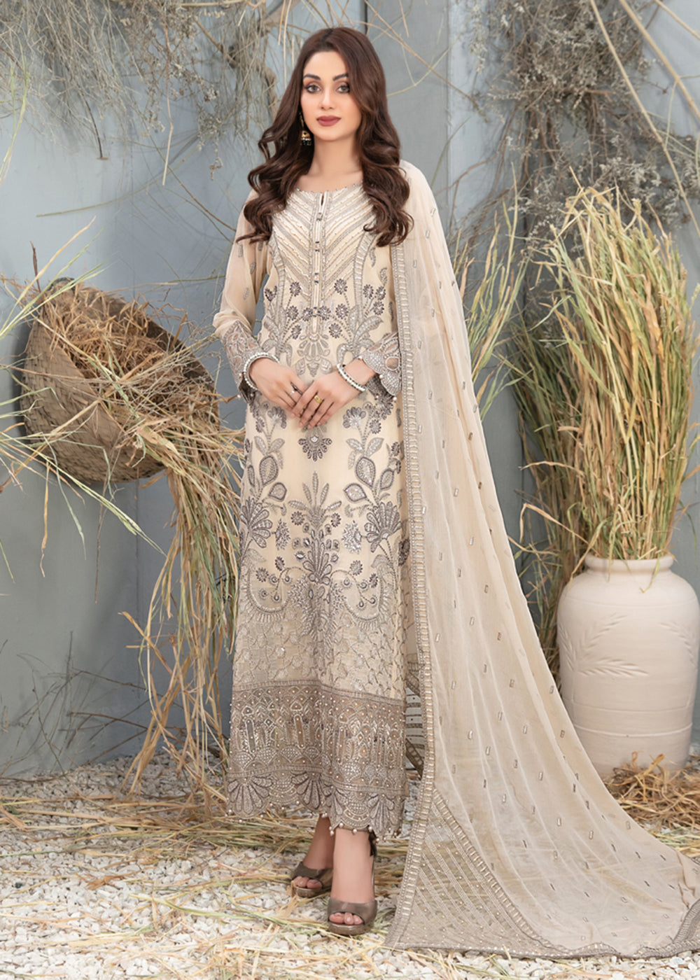 Buy Now Arushi Formal Chiffon Collection by Tawakkal Fabrics | D - 9878 Online at Empress in USA, UK, Canada & Worldwide at Empress Clothing. 