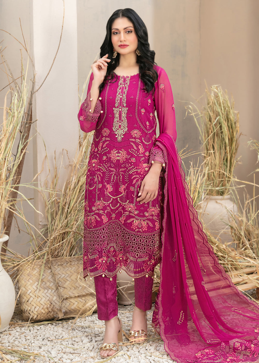 Buy Now Arushi Formal Chiffon Collection by Tawakkal Fabrics | D - 9880 Online at Empress in USA, UK, Canada & Worldwide at Empress Clothing.