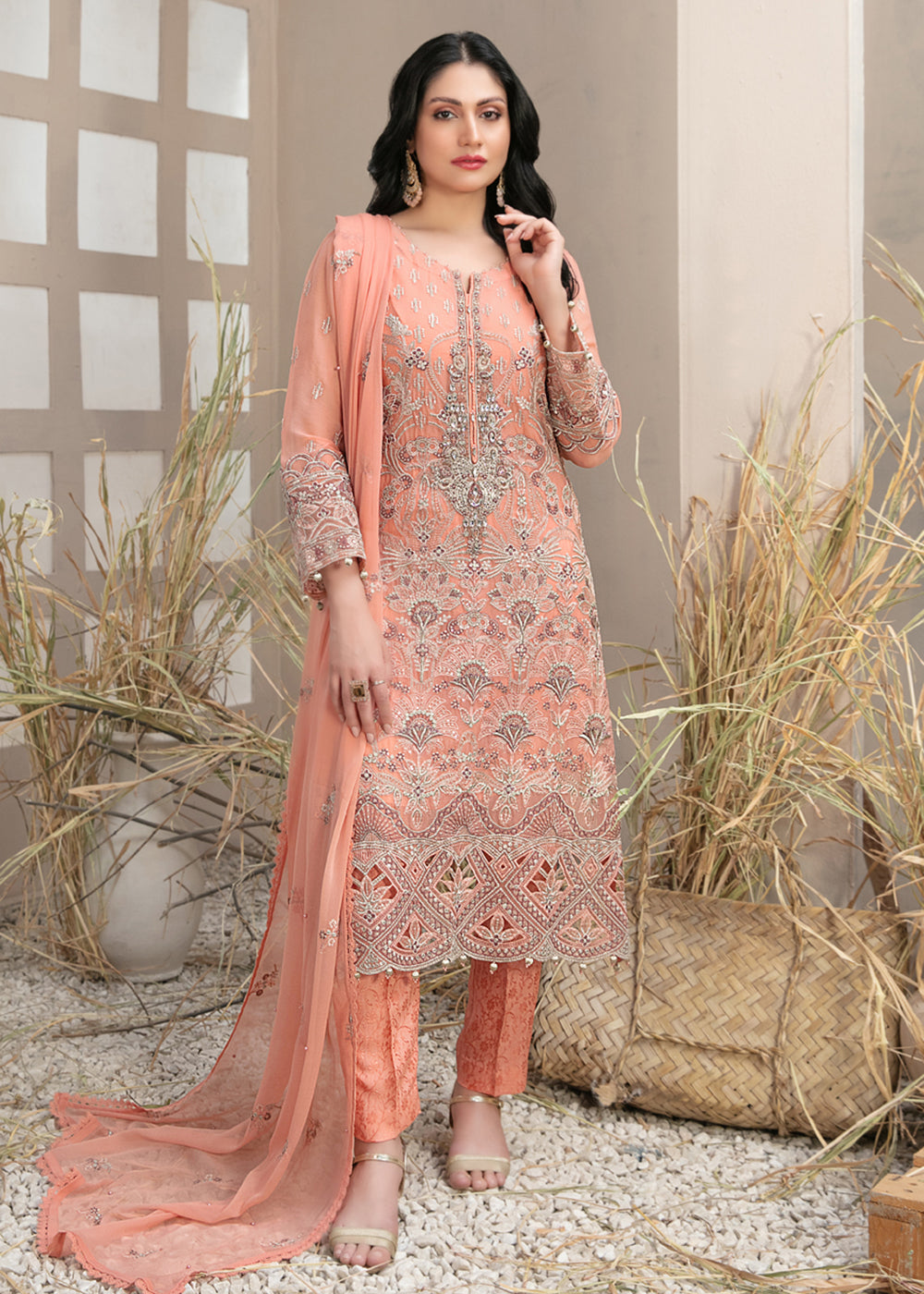Buy Now Arushi Formal Chiffon Collection by Tawakkal Fabrics | D - 9882 Online at Empress in USA, UK, Canada & Worldwide at Empress Clothing. 