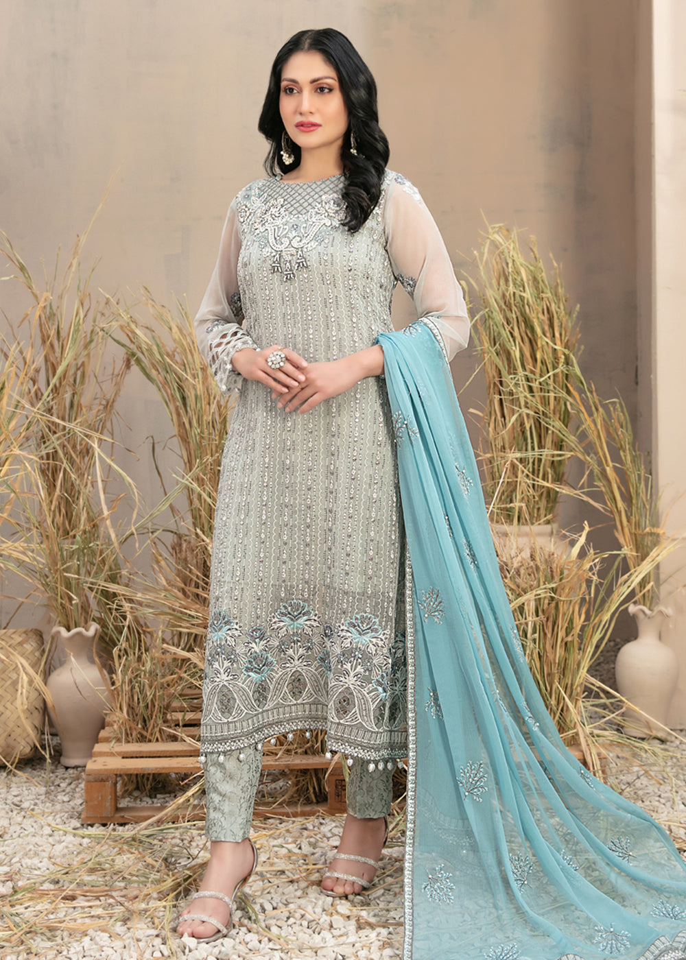 Buy Now Arushi Formal Chiffon Collection by Tawakkal Fabrics | D - 9884 Online at Empress in USA, UK, Canada & Worldwide at Empress Clothing. 